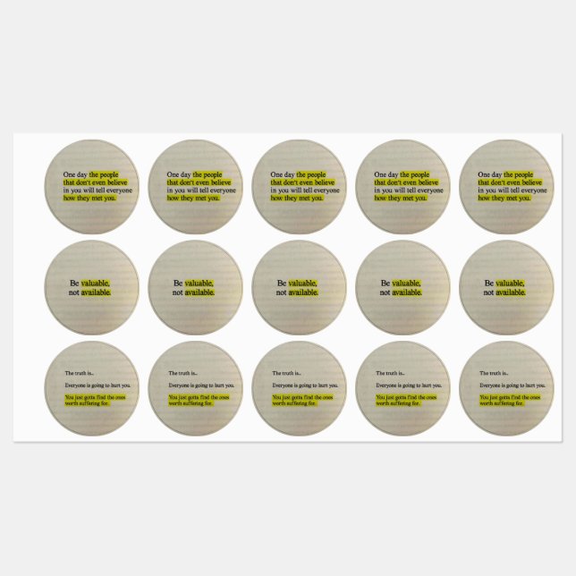 Trendy Motivational Sticker set Instagram Post  (Sheet)