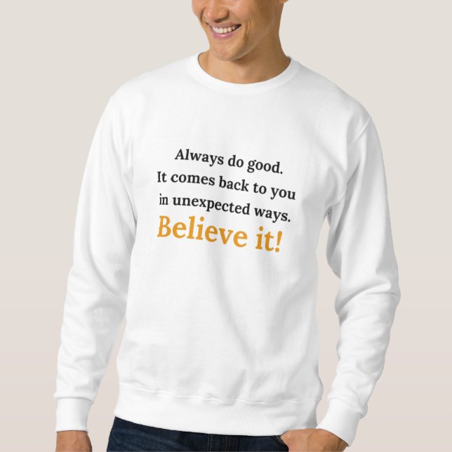Trendy Motivational Sweatshirts | Oversized . (Front)