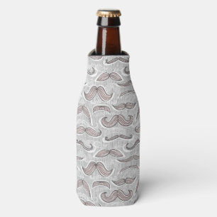 Trendy Moustache Pattern Bottle Cooler