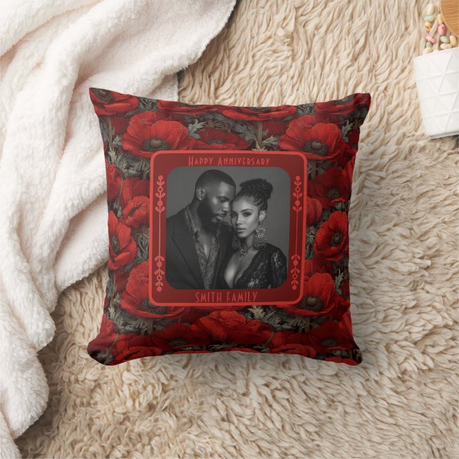 Trendy Mr And Mrs 1St Anniversary Throw Pillow  (Blanket)