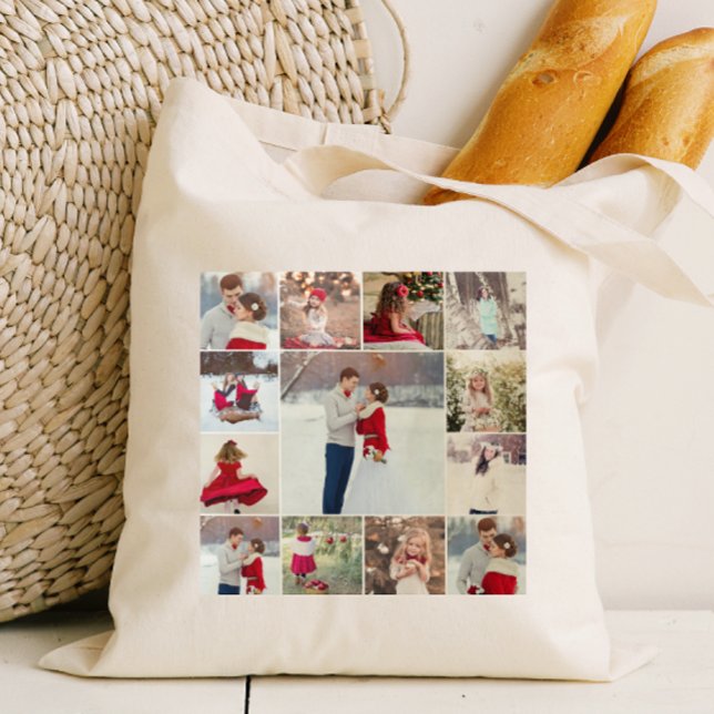 Trendy Multi Photo Collage Tote Bag (Creator Uploaded)