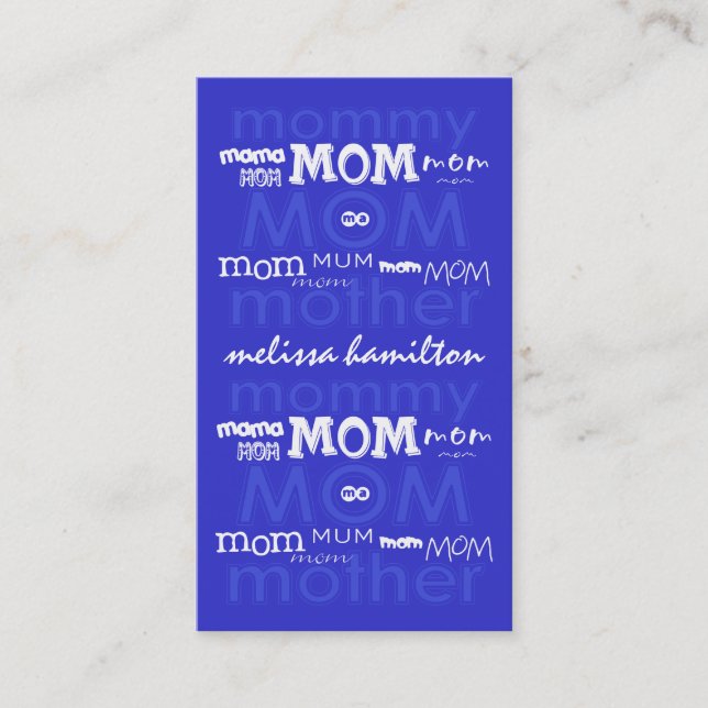 Trendy Mummy Calling Cards (Front)