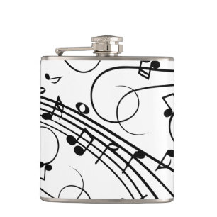 Trendy Music Design Hip Flask