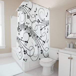 Trendy Music Design Shower Curtain