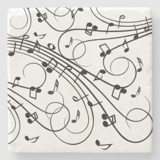 Trendy Music Design Stone Coaster