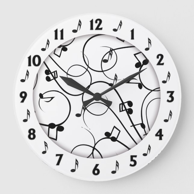  Trendy Music Design Wall Clock (Front)