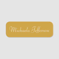 Trendy Mustard Yellow Handwritten Script