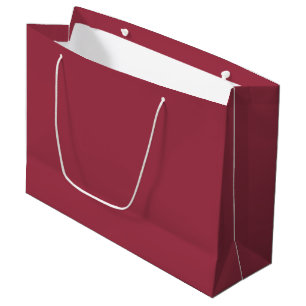 Trendy Muted Red  Large Gift Bag