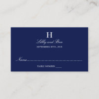 Trendy Navy & White Wedding