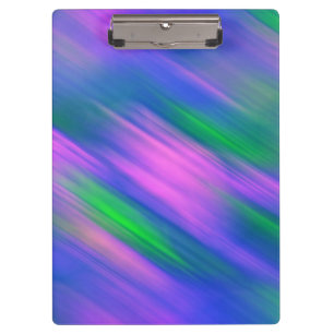 Trendy Neon Bright Blue green pink Abstract  Clipboard
