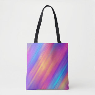 Trendy Neon Bright Blue Pink Yellow Abstract  Tote Bag