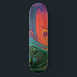 Trendy neon orange red blue yellow green Abstract  Skateboard<br><div class="desc">Trendy Bright Neon orange red blue green yellow Abstract Pattern</div>
