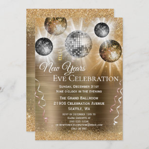 Trendy New Years Eve Invitation