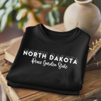 Trendy North Dakota Peace Garden State T-Shirt