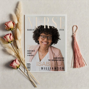 Trendy Nursing School Graduate Photo Magazine