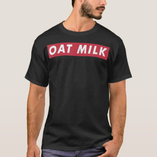 Trendy Oat Milk Lover Street Aesthetic Vegan Baris T-Shirt