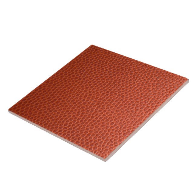 Trendy Orange Leather Ceramic Tile (Side)