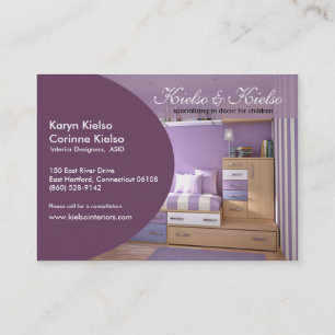 Trendy Ovale Profile Business Card