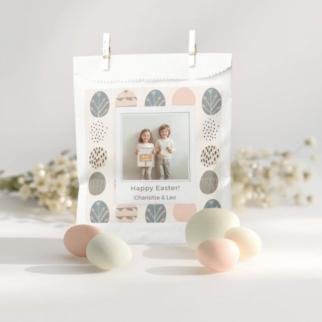 Trendy Pastel Easter Photo | Personalized Favour Bags (Creator Uploaded)
