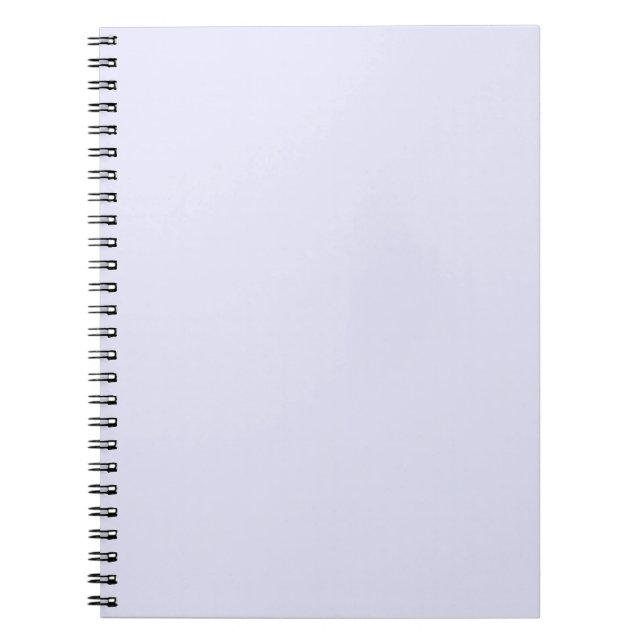 Trendy Pastel Lavender Solid Colour | Elegant Notebook (Front)