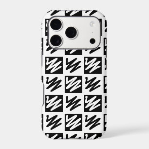 Trendy Pattern Design in Black and White 