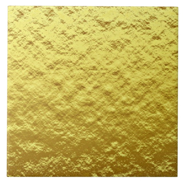 Trendy pattern of faux rough texture gold foil tile (Front)