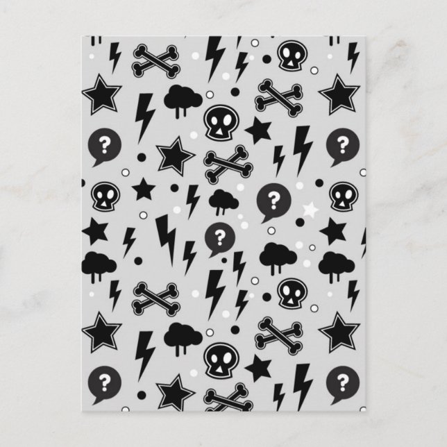 Trendy pattern postcard (Front)