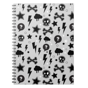 Trendy pattern spiral notebook