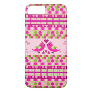 Trendy Patterns and Love Birds Case-Mate iPhone Case