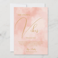 Trendy Peach Fuzz Grateful Vibes Graduation