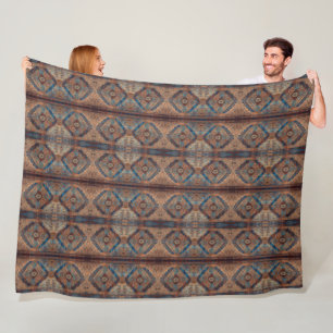 Trendy Persian Beautiful Old Pattern Collection Fleece Blanket