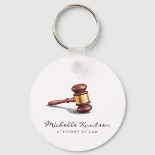 Trendy Personalised Lawyer Attorney at Law Key Ring