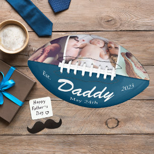 Trendy Personalised New Daddy Father Football