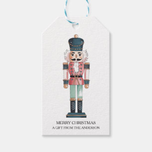 Trendy Personalised Nutcracker Merry Christmas Gift Tags