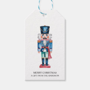 Trendy Personalised Nutcracker Merry Christmas Gift Tags
