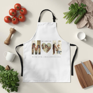 Trendy Personalised Photo WE LOVE YOU Mum Apron