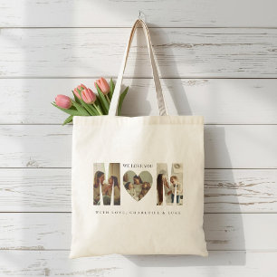 Trendy Personalised Photo WE LOVE YOU Mum Tote Bag