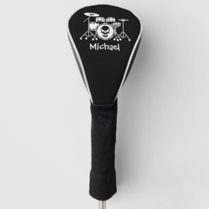 Trendy Personalised skull Drum Set Music Drummer   Golf Head Cover