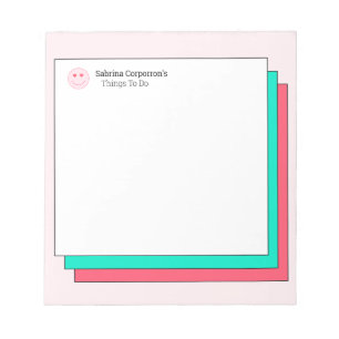 Trendy Personalised Social Post To Do List Notepad