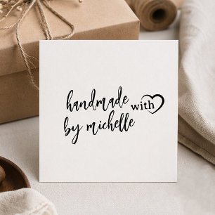 Trendy Personalised Stylish Handmade With Love     Self-inking Stamp