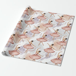 Trendy Personalized ballet Ballerina dancer     Wrapping Paper
