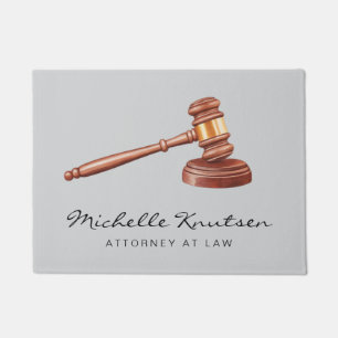 Trendy Personalized Lawyer Attorney at Law Doormat