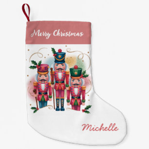 Trendy  Personalized Nutcracker Merry Christmas    Small Christmas Stocking