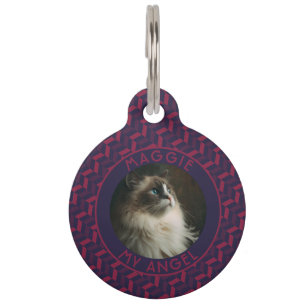Trendy Pet Appreciation Gift Abstract Chevron Tag