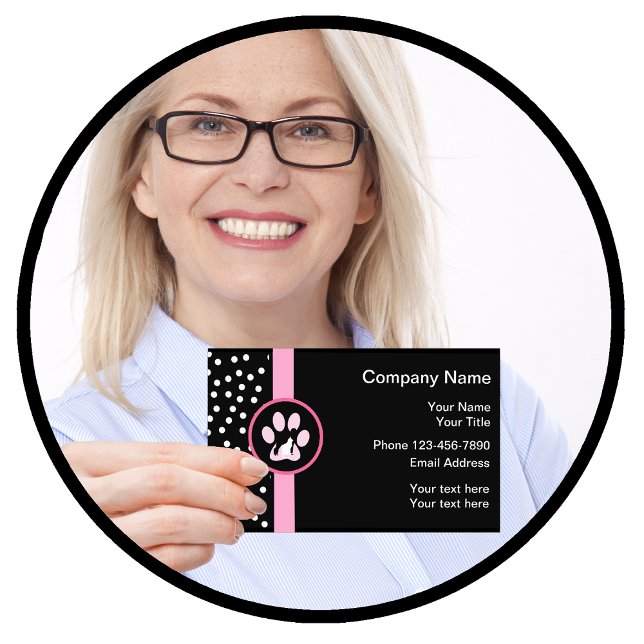 Trendy Pet Services Business Card (Creator Uploaded)