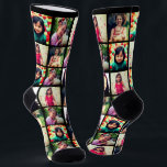 Trendy photo collage socks<br><div class="desc">Edit photo filters. You can add different images x5,  or same one 5 times.</div>