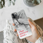 Trendy Photo & What Matters Most Positive RedQuote<br><div class="desc">Capture the essence of life's beautiful moments with our exclusive Trendy Photo & What Matters Most Positive Red products. Infuse positivity and style into your everyday life with this unique collection that seamlessly blends modern trends with timeless sentiments. Whether you're treating yourself or surprising a loved one, our Trendy Photo...</div>