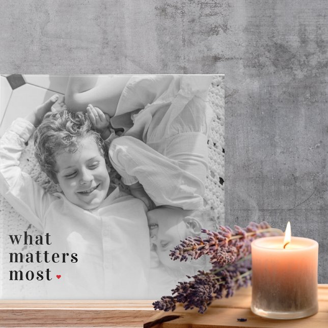Trendy Photo & What Matters Most Positive RedQuote Tile (Creator Uploaded)