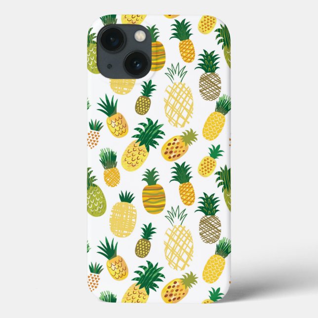 Trendy Pineapple Pattern Case-Mate iPhone Case (Back)