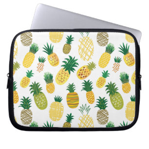 Trendy Pineapple Pattern Laptop Sleeve
